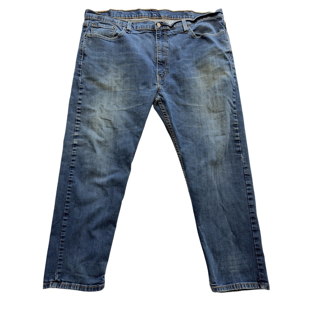 Levi's 502 Jeans Mens 44x30 Blue Medium Wash Regular Straight Leg Denim Big Tall